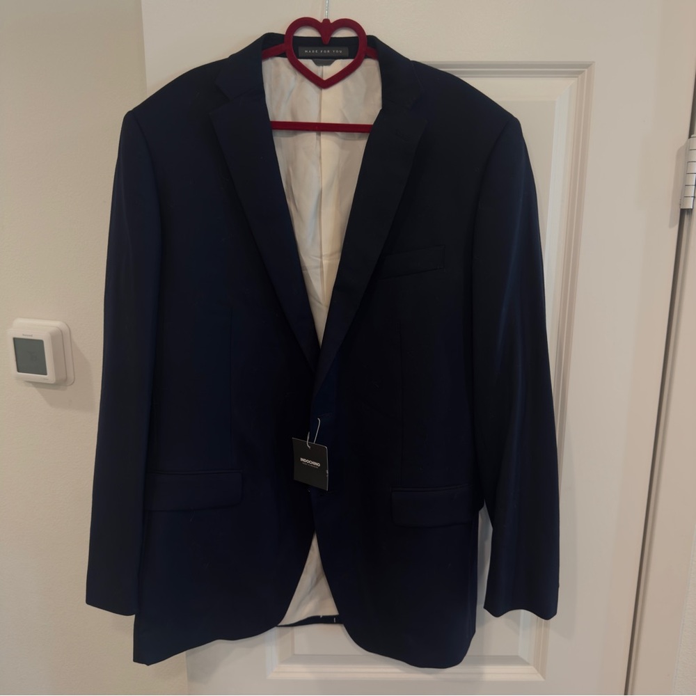 NWT Indochino Navy Blazer 42R